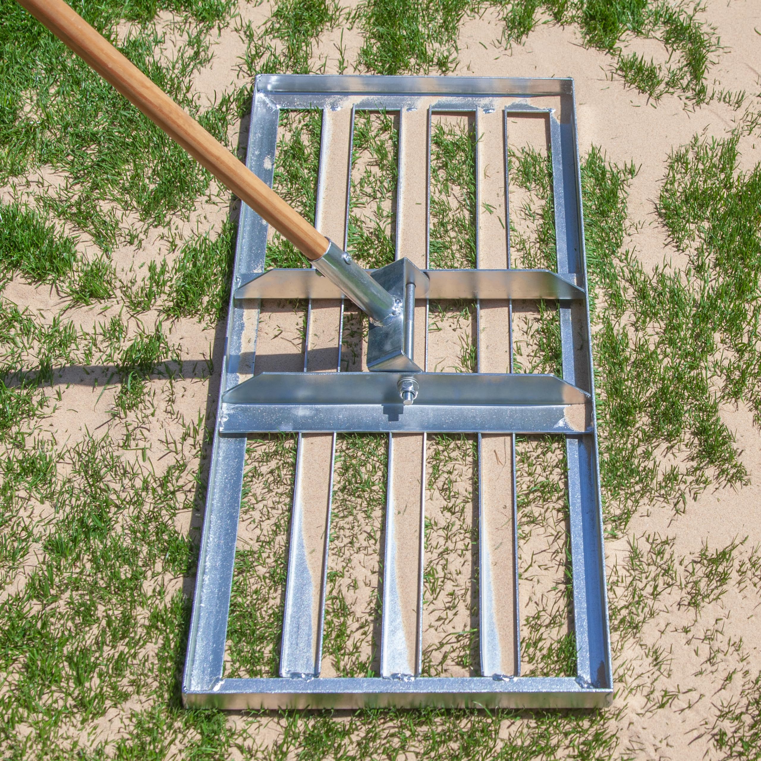Spatola professionale per prato, 75 x 35 cm, per la sabbia e la rimozione di livellamento, livellatore di superficie (senza gambo)