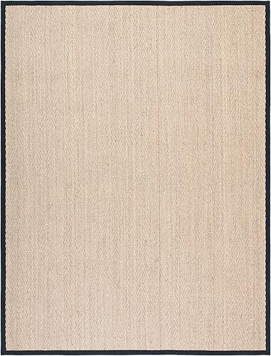 Miniatura 49 de Safavieh Colección de fibra natural NF115P - Alfombra (fibra natural), color gris, Fibras naturales beige, (Natural/Beige),Natural/Negro,Natural