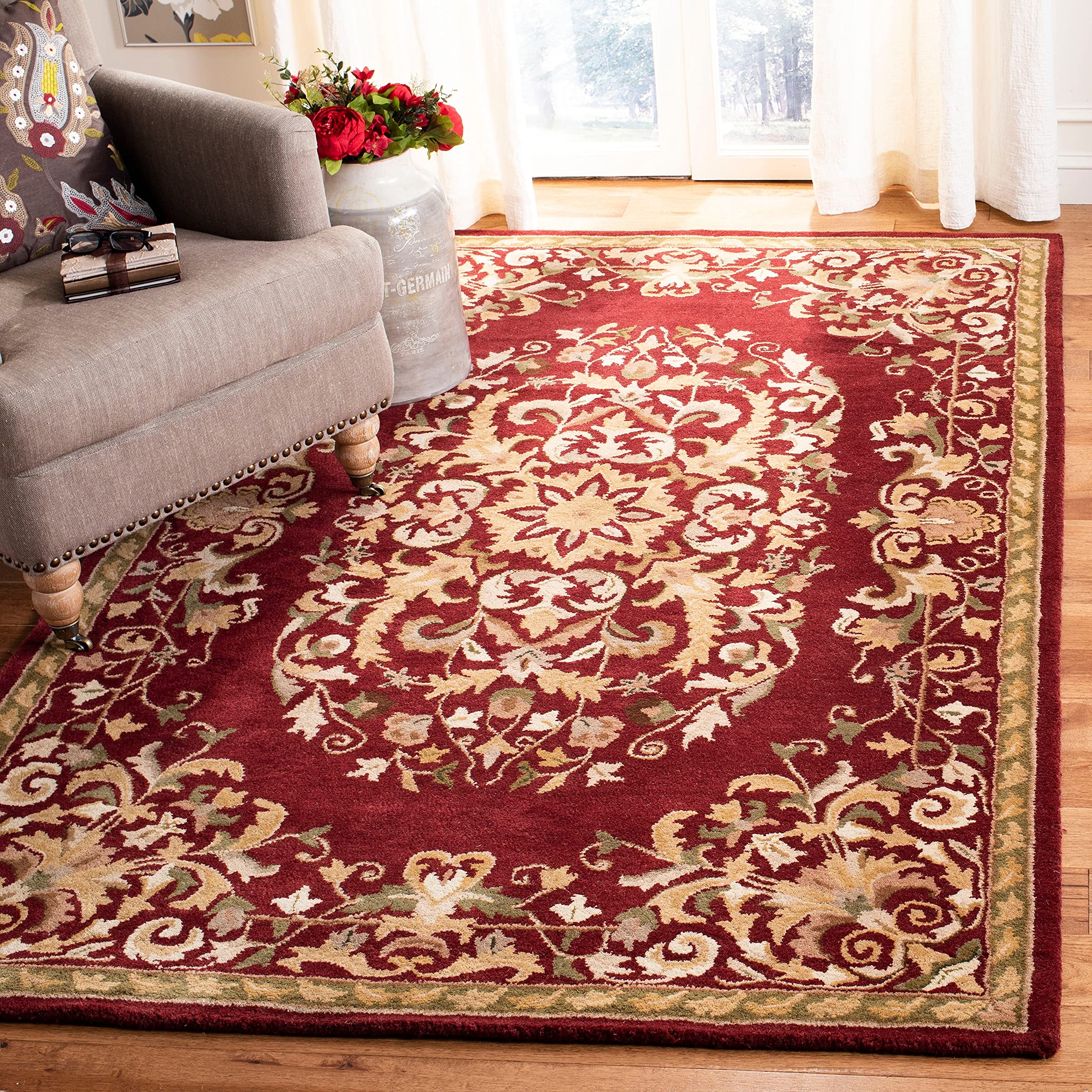 Amazon.com: SAFAVIEH Heritage Collection Area Rug - 7'6