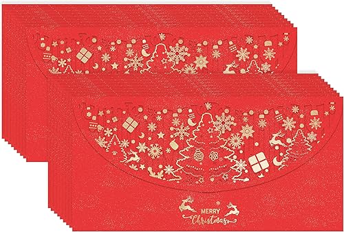 Miniatura 10 de Tarjeteros de Navidad o tarjetas de regalo (paquete de 18), sobres de dinero de Navidad para Navidad, cumpleaños, vacaciones, fiesta, festival de