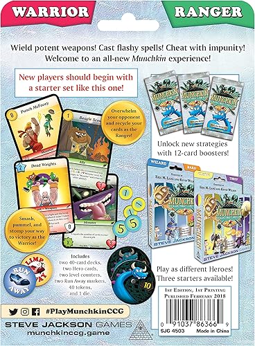 Miniatura 3 de Steve Jackson Games Munchkin CCG Ranger y Warrior Starter