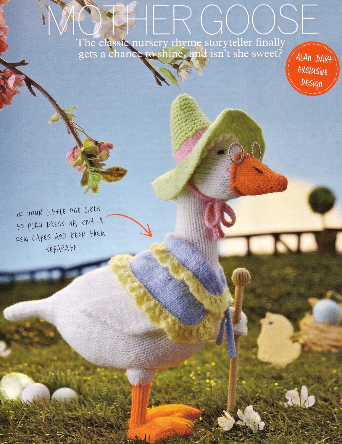 MOTHER GOOSE Alan Dart DK TOY Knitting Pattern 35.5cm tall to top of