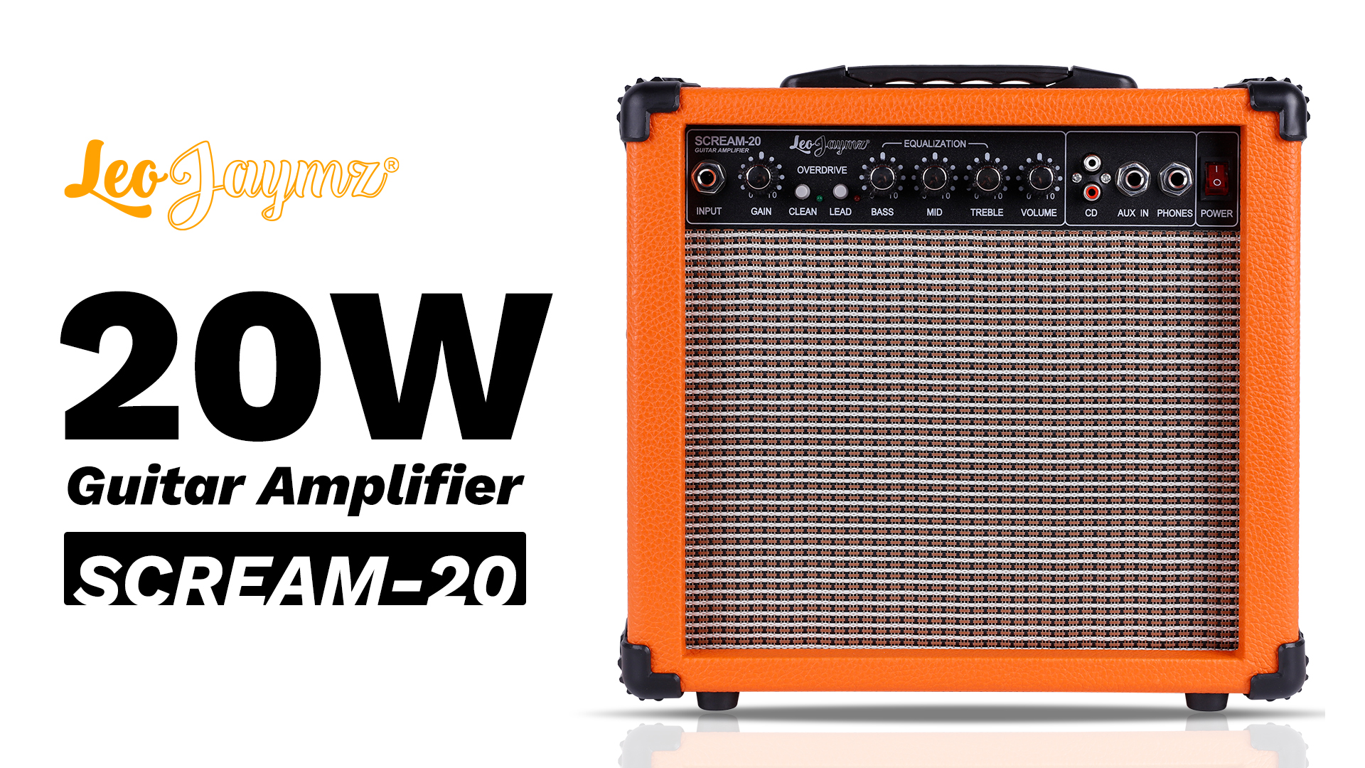 Amazon.com: Leo Jaymz 20W Electric Guitar Amplifier - Clean