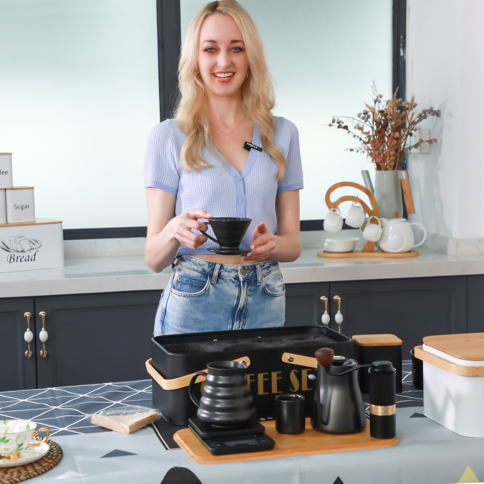 Amazon.com: SOTECH Pour Over Coffee Maker Set Coffee Kettle Scale