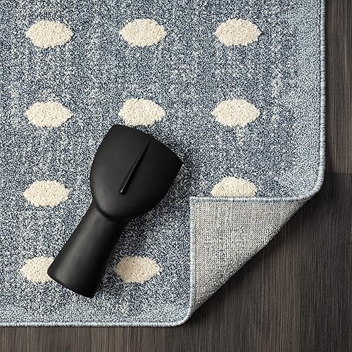 Miniatura 8 de LUXE WEAVERS Alfombra moderna geométrica de puntos azules 2x3