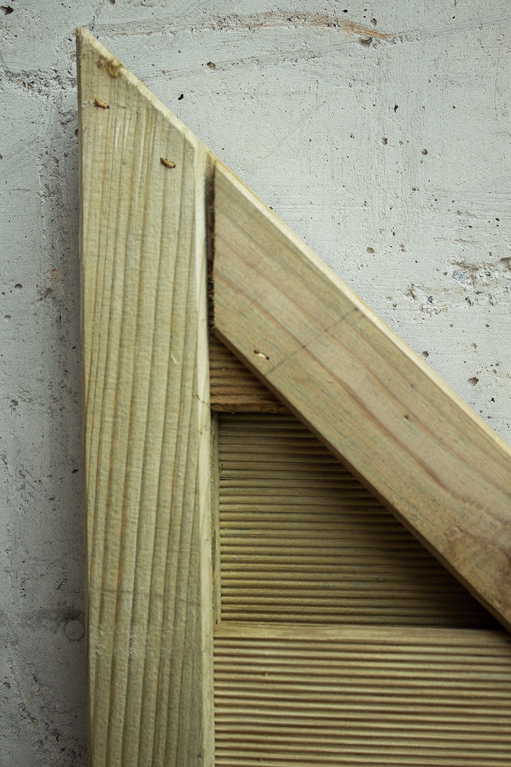 AVANTI TRENDSTORE - Lara - Abschlusswand, eckig, aus Holz für den Garten oder Balkon. Maße: BHT 90x90/180x4,5 cm