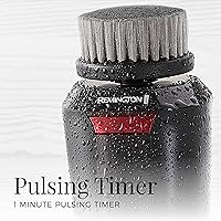 Vista 5 de Remington Reveal - Cepillo de limpieza facial compacto para hombre con cabezales de preafeitado y carbón (FC1500B)