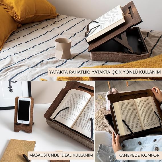 حامل قراءة الكتب المبطن MKOS41 من Vigo Wood