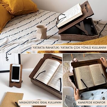 حامل قراءة الكتب المبطن MKOS41 من Vigo Wood