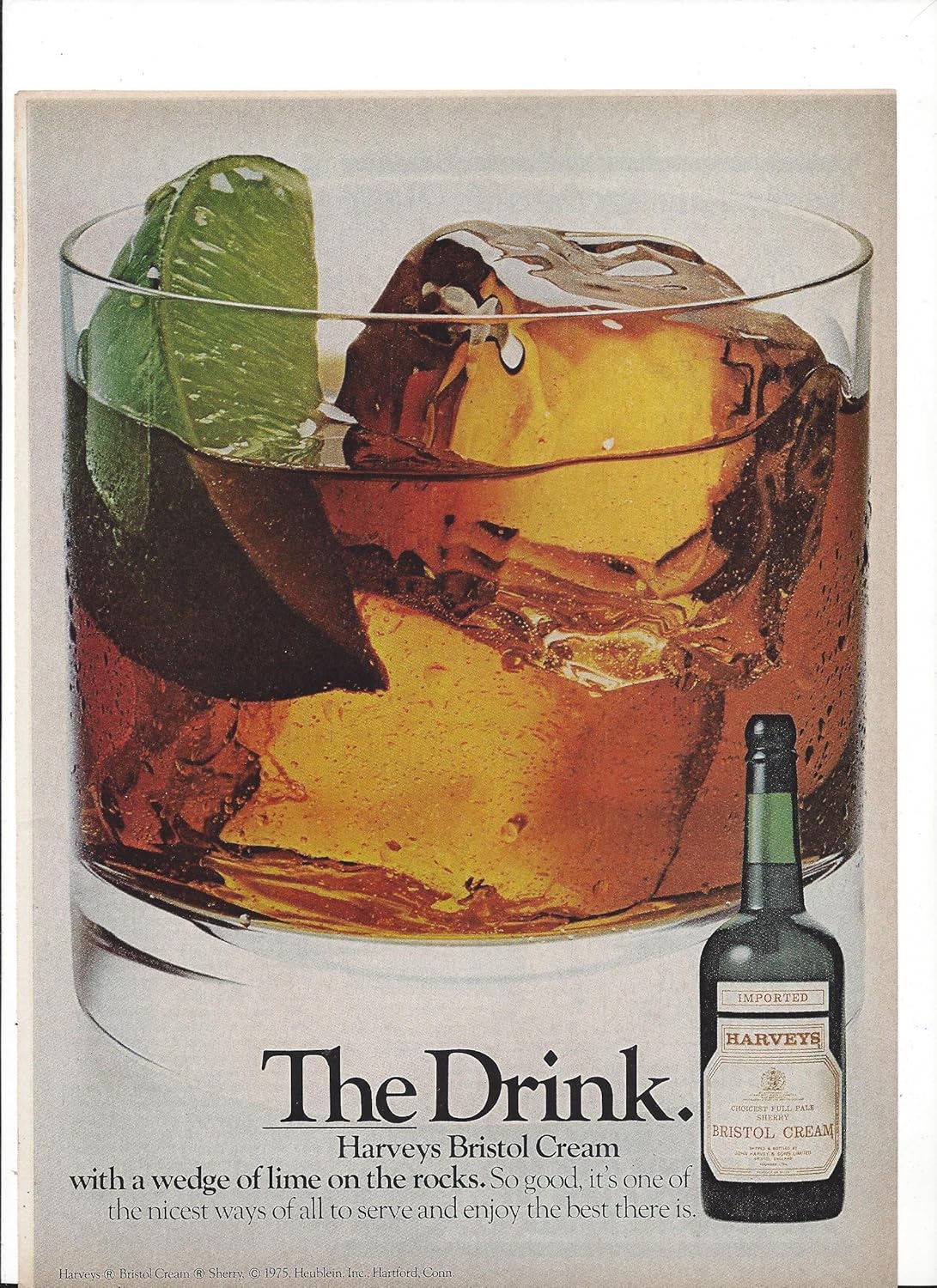 MAGAZINE PAPER ADVERTISEMENT For Harveys Bristol Cream The