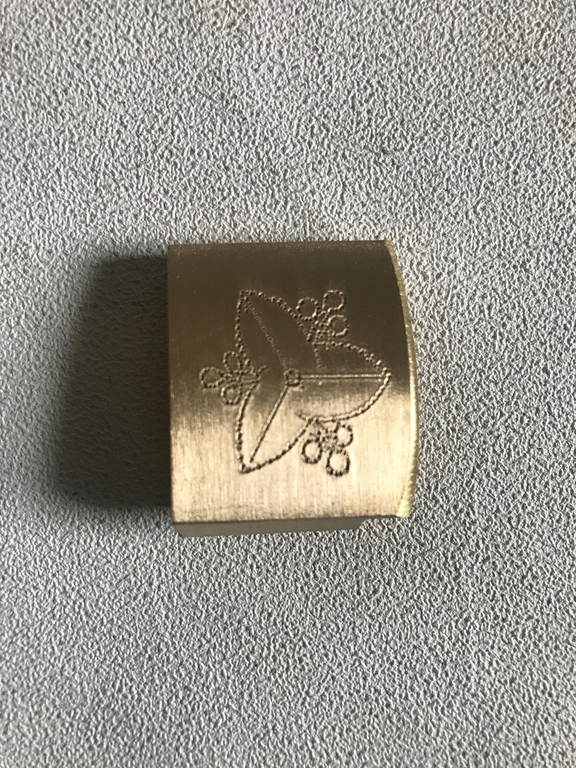 DABTFHU with Pattern Brass Habaki for Japanese Samurai Sword Katana wakizashi Tanto H007