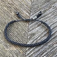 Vista 27 de Rumi Sumaq Nautical Rope Bracelet for Men, Women & Kids - Waterproof Hand-Knotted Adjustable Pull Tie - Martha’s Vineyard Island Map, Sailor Rope &