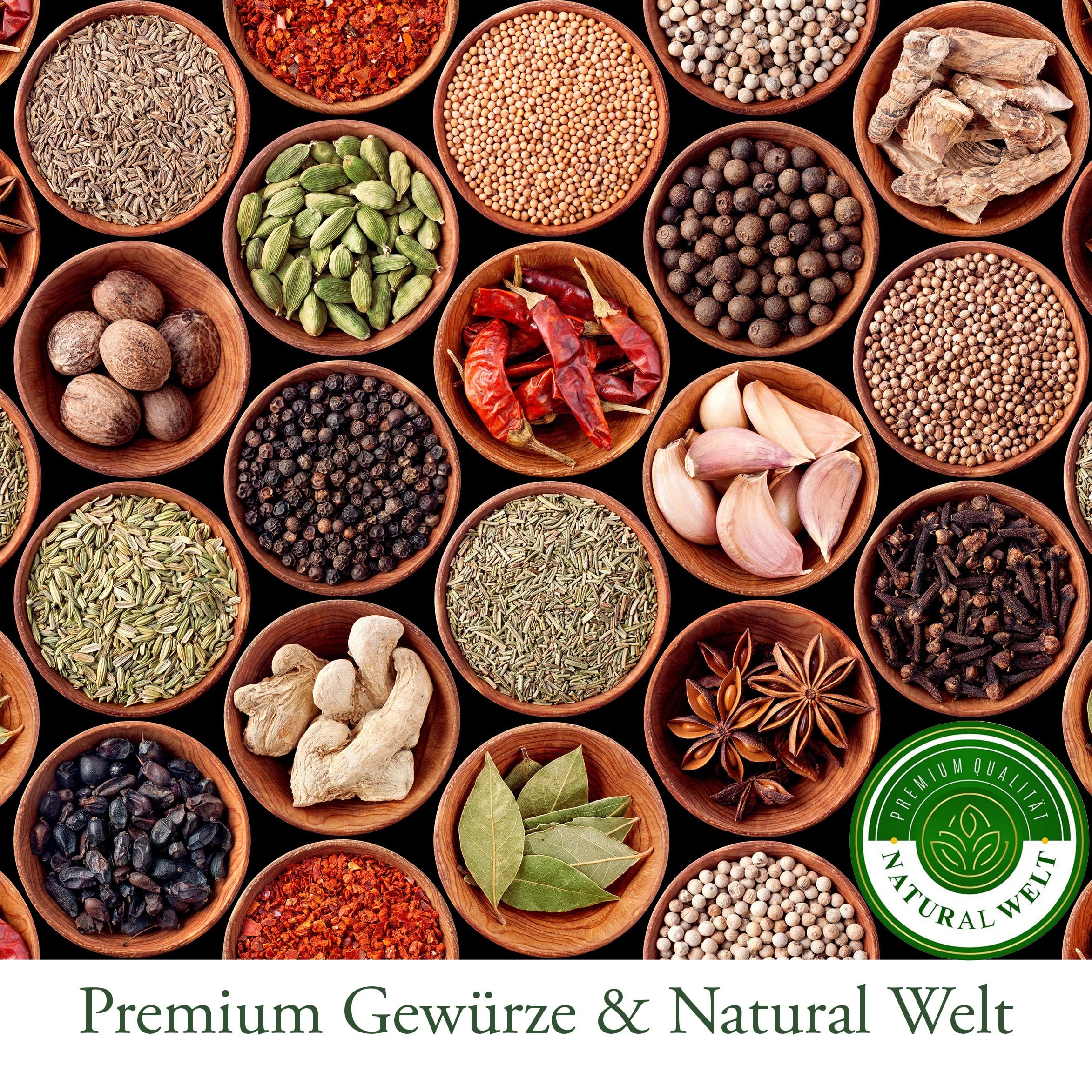 Schwarzer Pfeffer ganz 227g. und Himalaya Kristall Salz grob 907g. I Salz aus der Punjab in Pakistan I ganzer schwarzer Pfefferkörner I Steinsalz I 100% natürlich