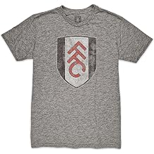 Fulham FC Crest Vintage Tri-Blend T-Shirt - Grey