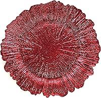 Vista 23 de allgala Platos Base Redondos de Calidad Pesada - Bases Transparentes para Platos de Cena - Juego de Platos Base para Decoración de Mesa - Ideal