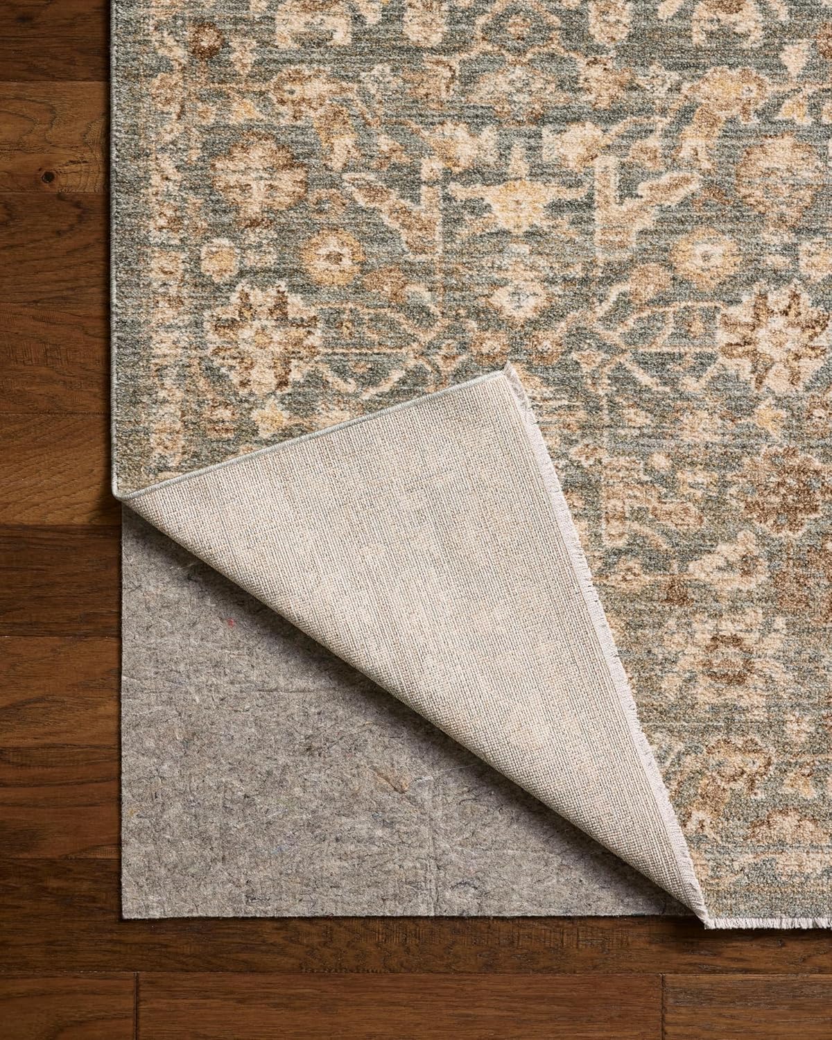 Loloi Chris Loves Julia Palma Collection PLM-05 Blue/Natural 2'-7" x 7'-6" Runner Rug Vintage Style Boho Living Room Bedroom Carpet