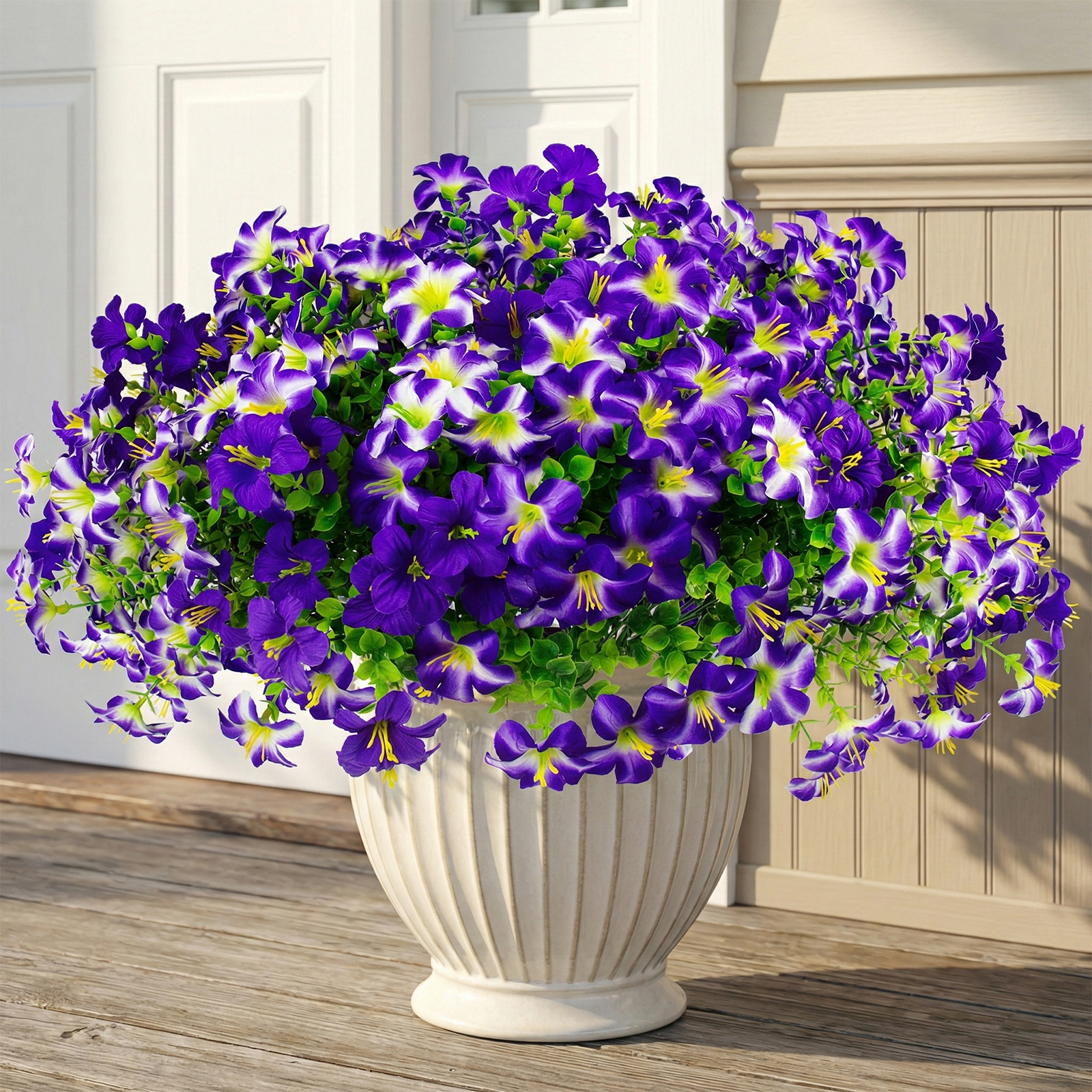 Amazon.com: Daynight 16 Pcs Faux Petunias Artificial Flowers for