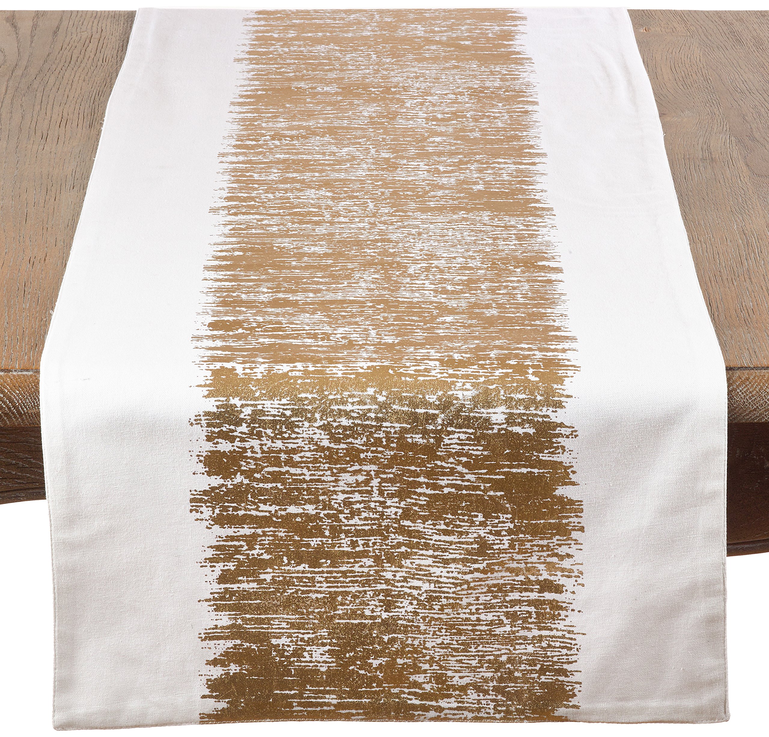 Amazon.com: SARO LIFESTYLE Agatha Collection Gold Metallic Banded