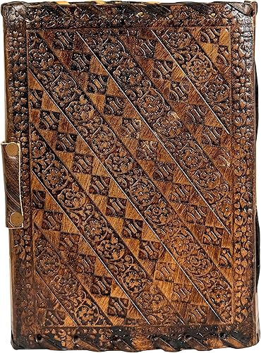 Miniatura 8 de Diario de cuero con cierre de piedras preciosas para escribir, cuaderno en blanco hecho a mano, bloc de notas de chakras, el mejor regalo de arte,