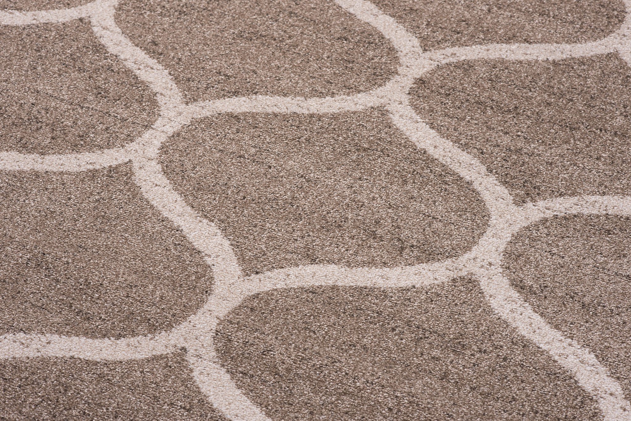 Tapiso Jawa dywan z krótkim włosiem, nowoczesny dywan w kolorze beżowo-kremowym z designerskim geometrycznym wzorem marokańskim, idealny do salonu, pokoju gościnnego, Ökotex 200 x 290 cm