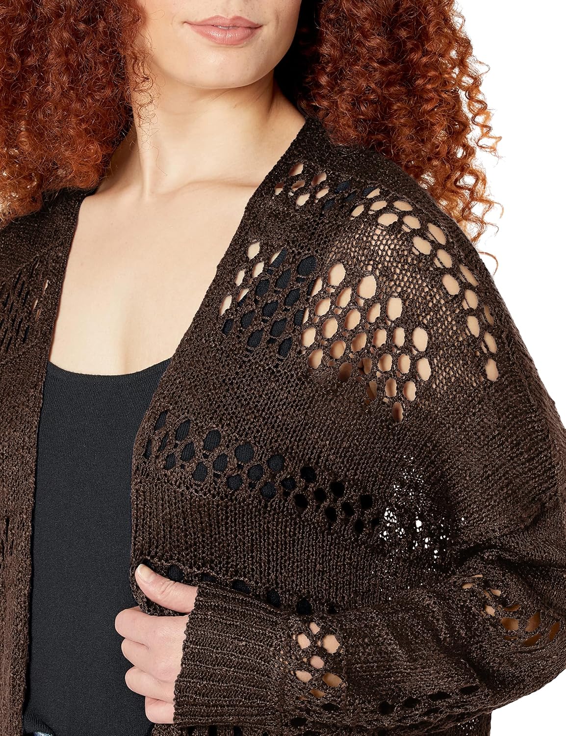 Summer Crochet Cardigan for Women - Lightweight Boho Open Front Kimono — view 4