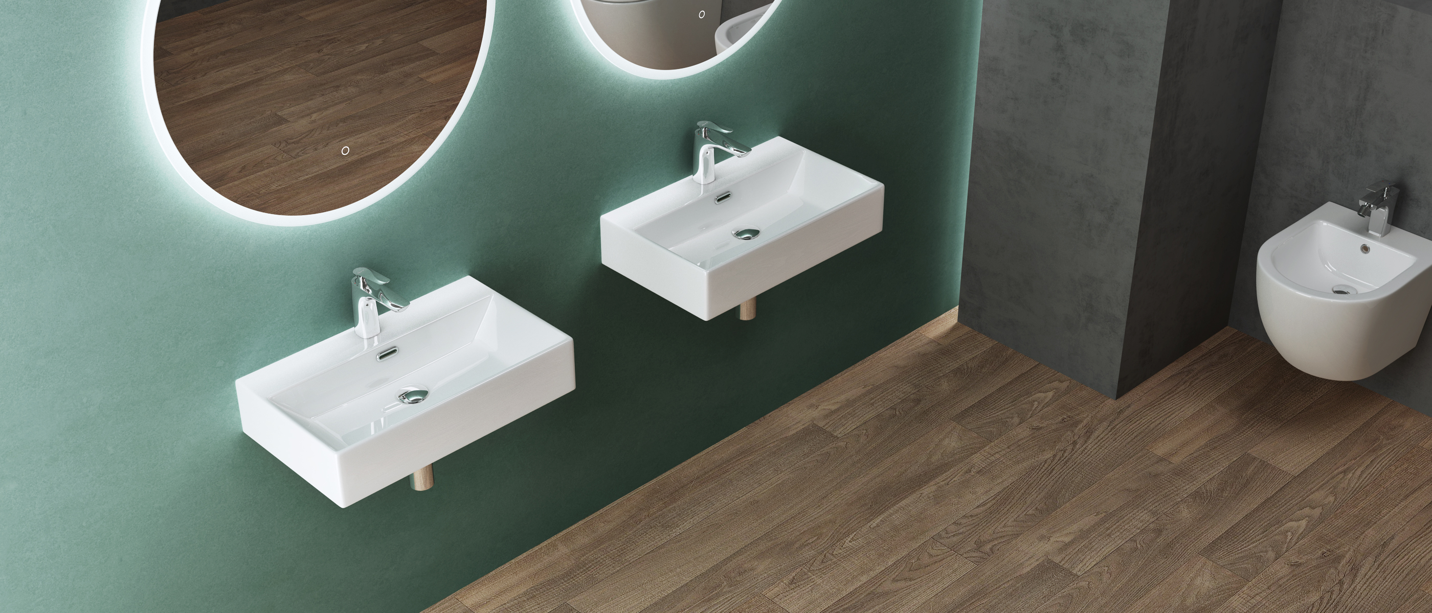 Wall Mounted Ceramic White Rectangular Wash Basin At ₹ 2300/piece In Greater Noida - View #5