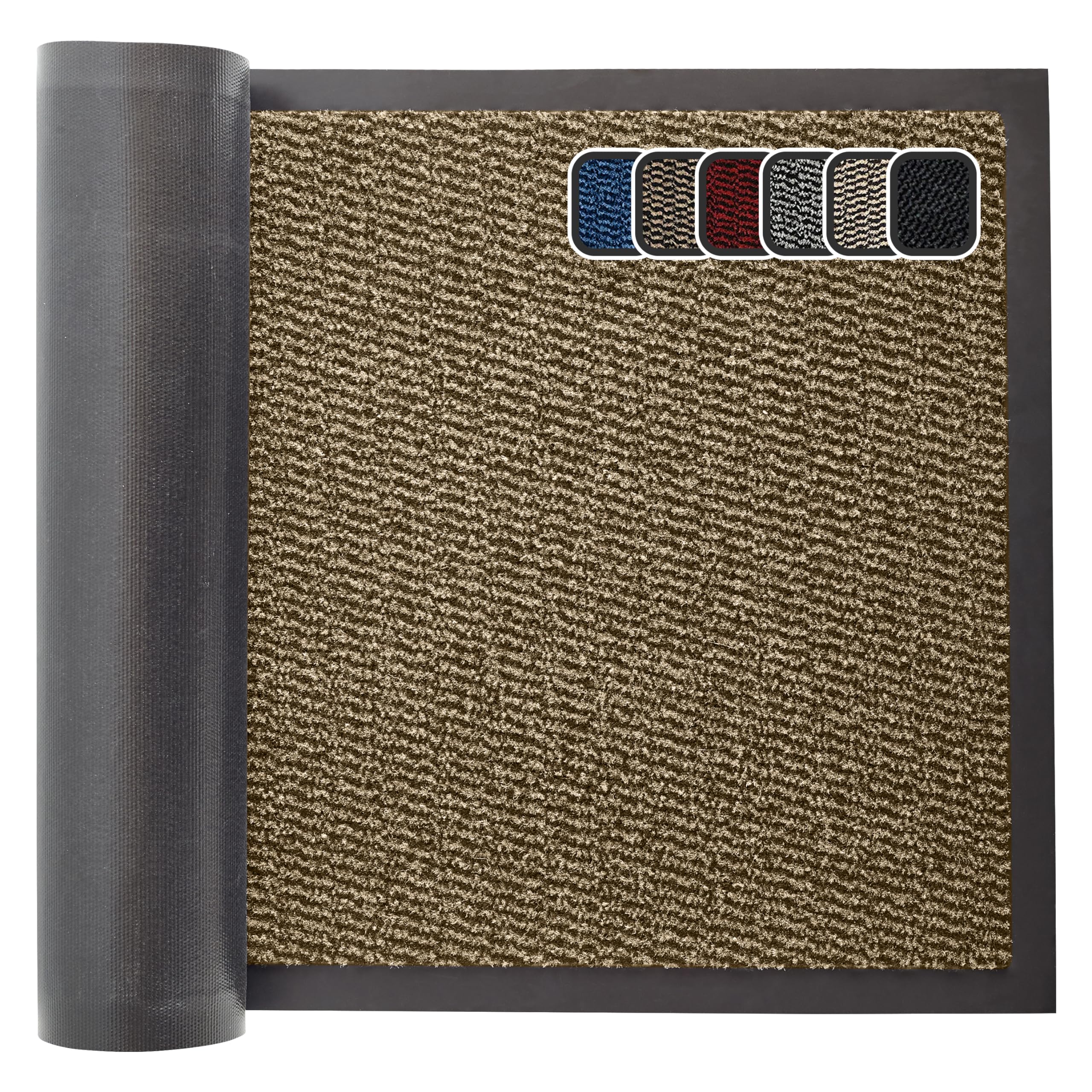 Non Slip Door Mat – Indoor And Outdoor Use – Kitchen And Office Mat, Super Soft Absorbent Multicolor Barrier Mat, Machine Washable Entrance Rug (Beige, 40cm x 60cm)OEKO-TEX STANDARD 100