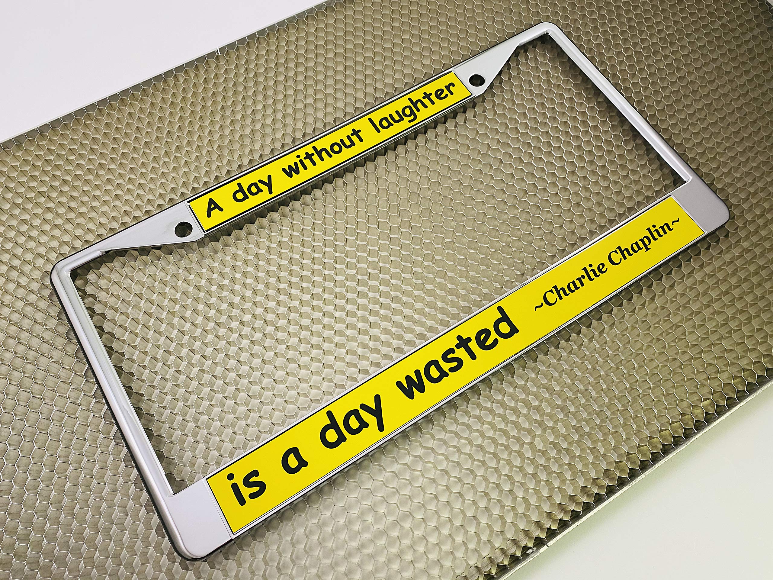 Custom Personalized Metal Laser Engraved Car License Plate Frame with Free caps - Picture 48 of 132