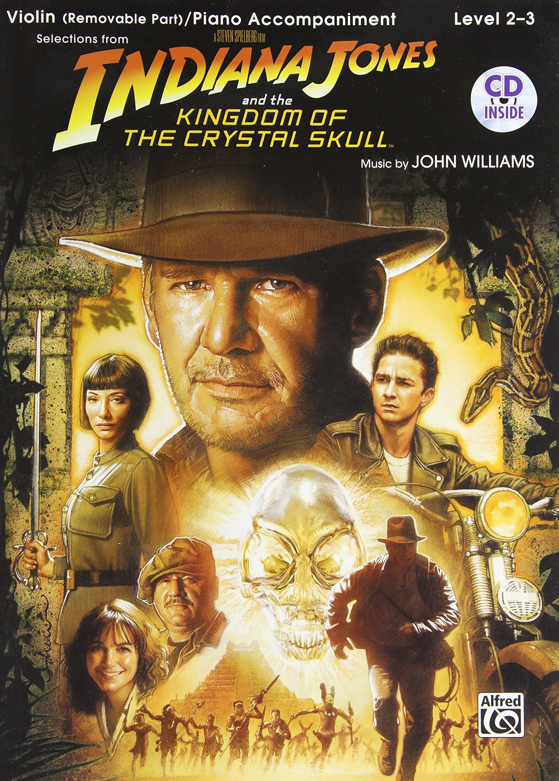 Indiana Jones and the Kingdom of the Crystal Skull Instrumental Solos for Strings: Violin (Book & CD) (Pop Instrumental Solo) by John Williams (9-Jan-2008) Sheet music