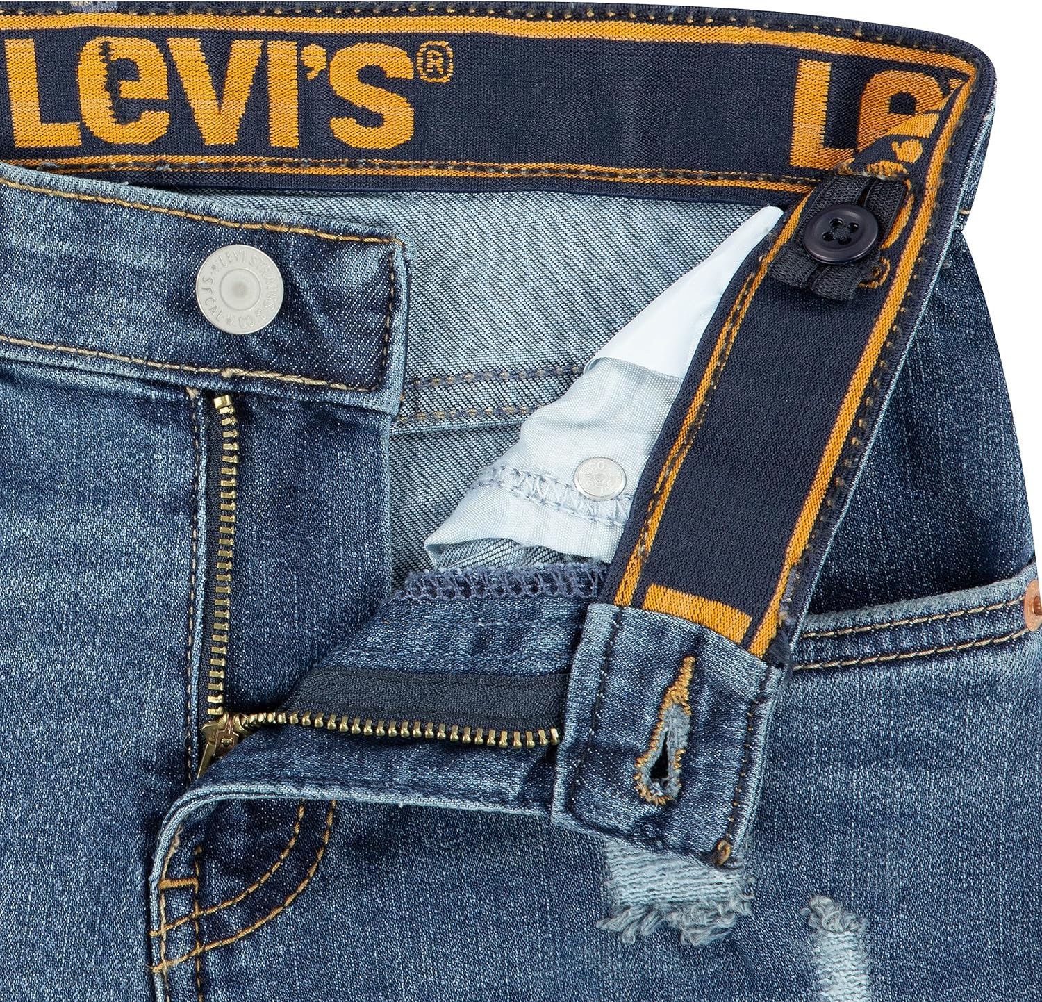 Levi's Boys 510 Skinny Fit Destructed Jeans - Image 8