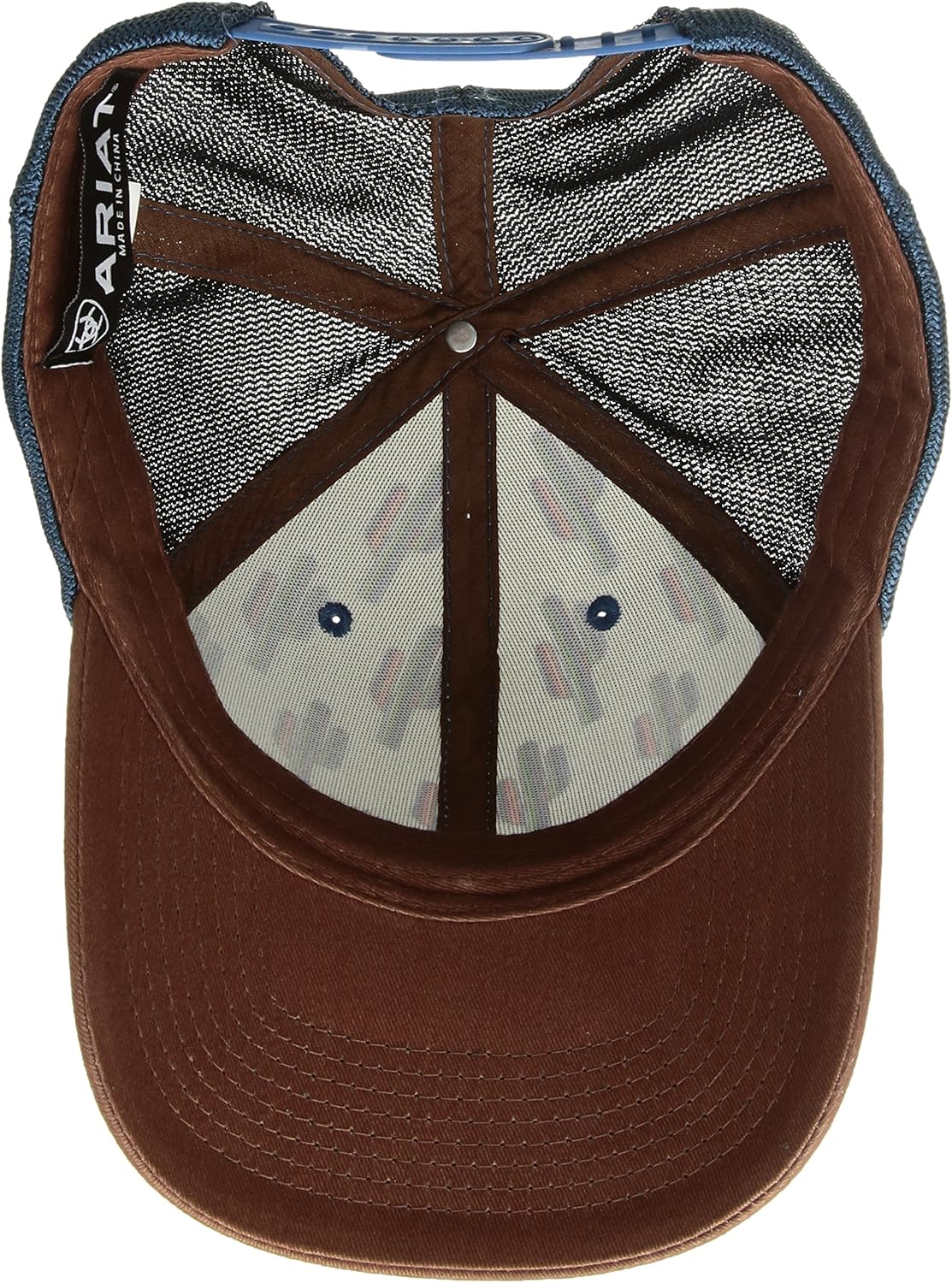 ARIAT Women's Cactus Design Cap with Faux Leather Patch and Mesh Back - Image 3