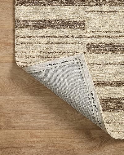 Miniatura 6 de Chris Loves Julia x Loloi Polly Collection POL-04 - Alfombra decorativa beige y tabaco de 2 pies x 5 pies