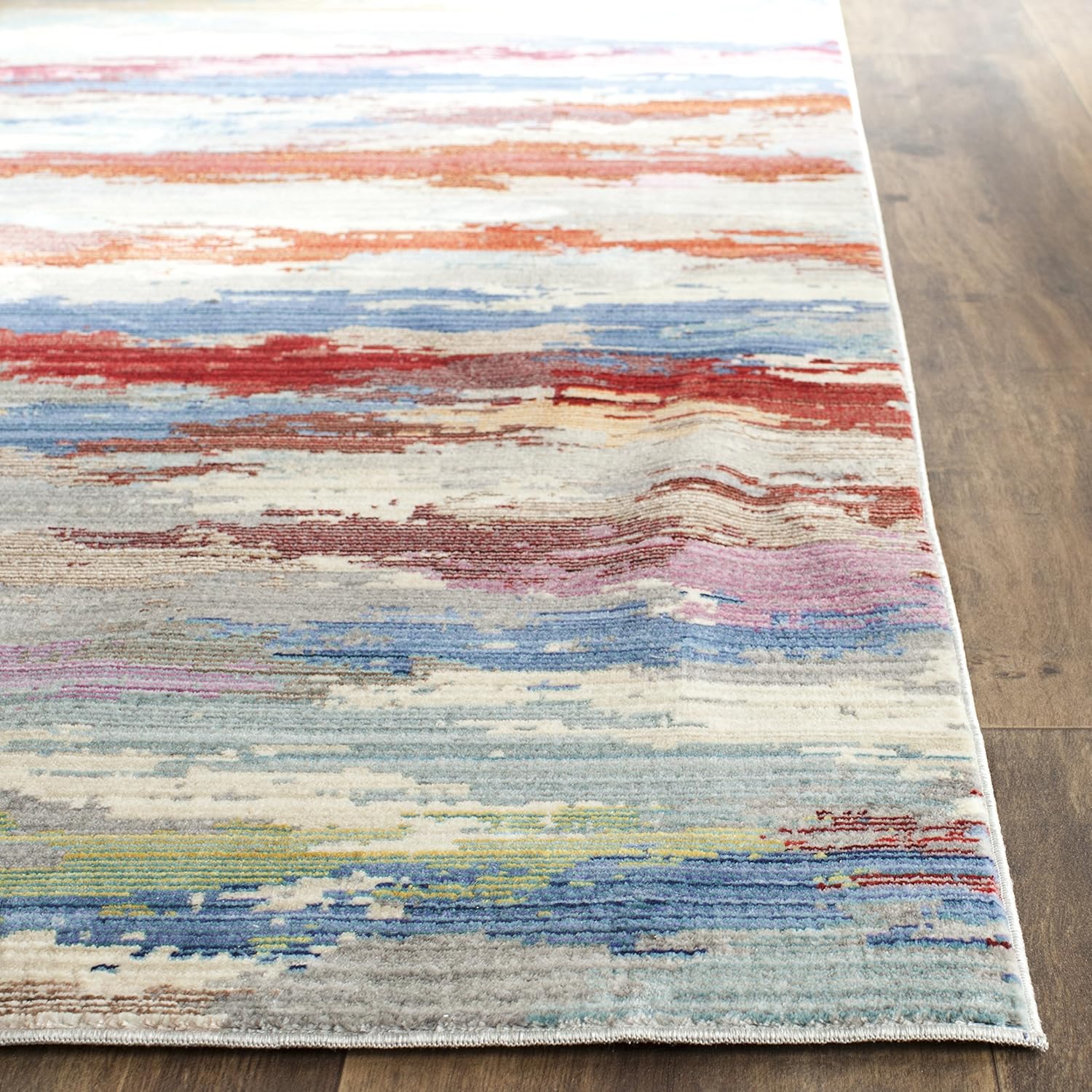 SAFAVIEH Valencia Collection Runner Rug - 2'3" x 8', Multi, Boho Chic Distressed Design, Non-Shedding & Easy Care, Ideal for High Traffic Areas in Living Room, Bedroom (VAL219K)