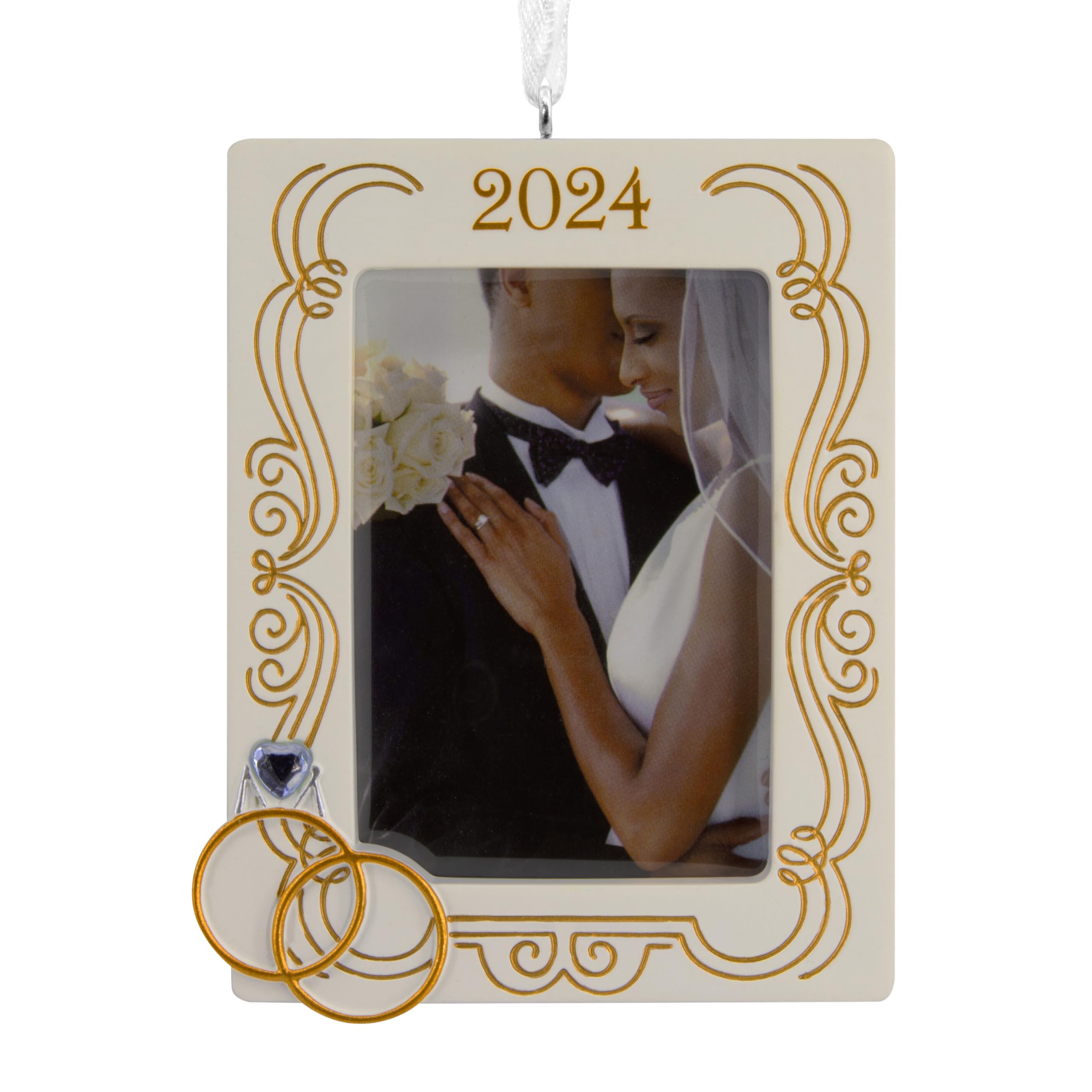 Hallmark First Christmas Married Photo Holder 2024 Christmas Ornament