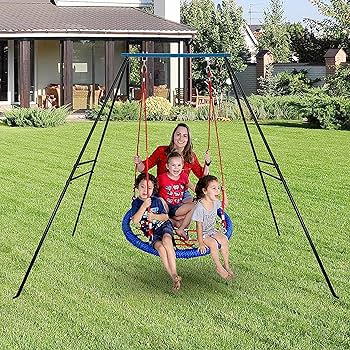 Amazon.com : JFMNATR A-Frame Swing Stand Heavy Duty Metal
