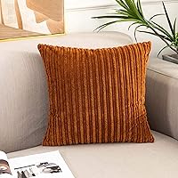 Vista 281 de UGASA - Juego de 2 fundas de almohada de terciopelo a rayas, funda decorativa para cojín con cremallera oculta para el hogar, sofá, dormitorio