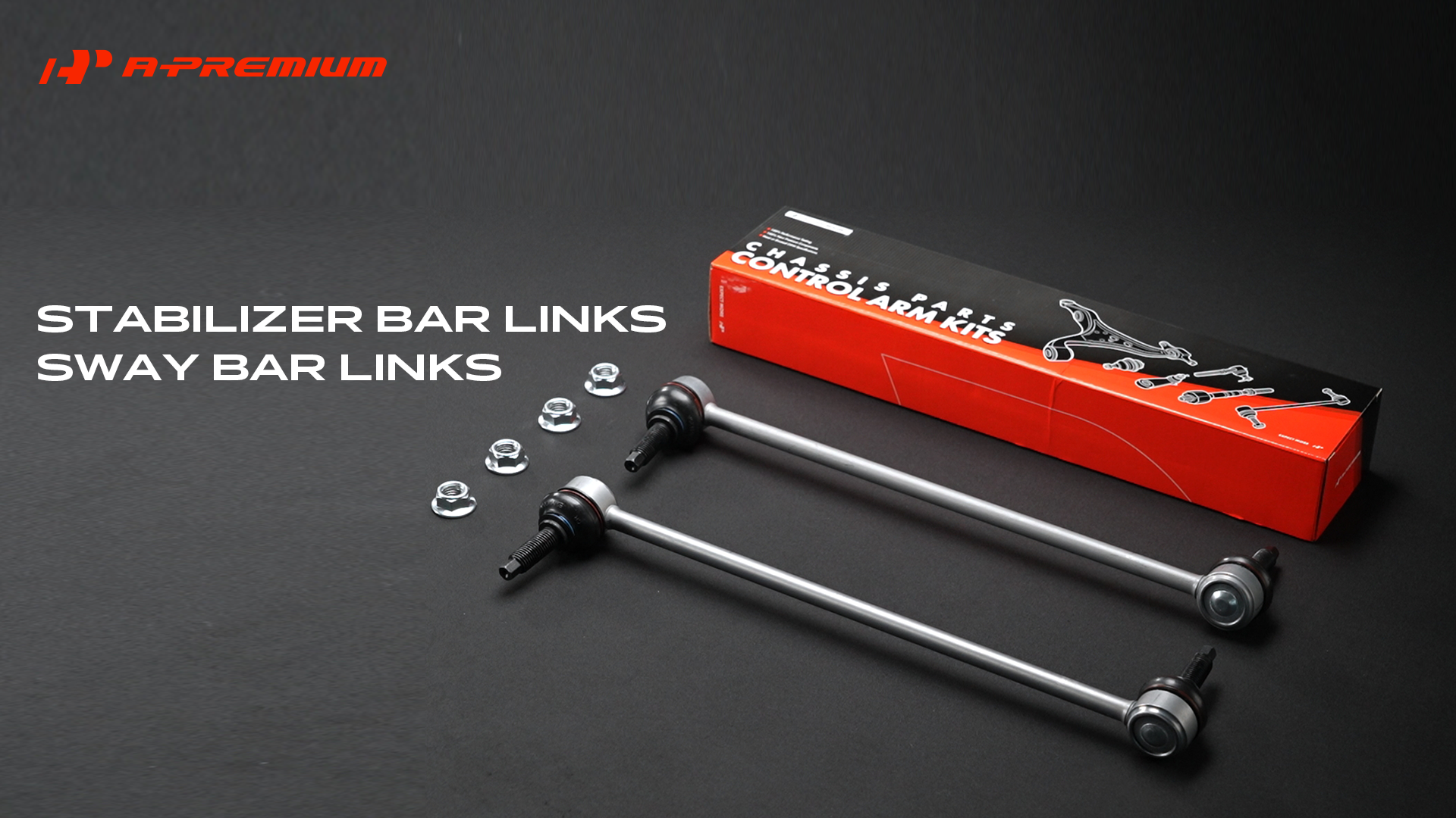 A-Premium 2-Pack Front Sway Bar Link Stabilizer Bar Link - Smooth