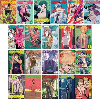 Chainsaw Man Complete Collection Vol. 1-20 + Buddy Stories, Manga Series Set by Tatsuki Fujimoto 21 Books
