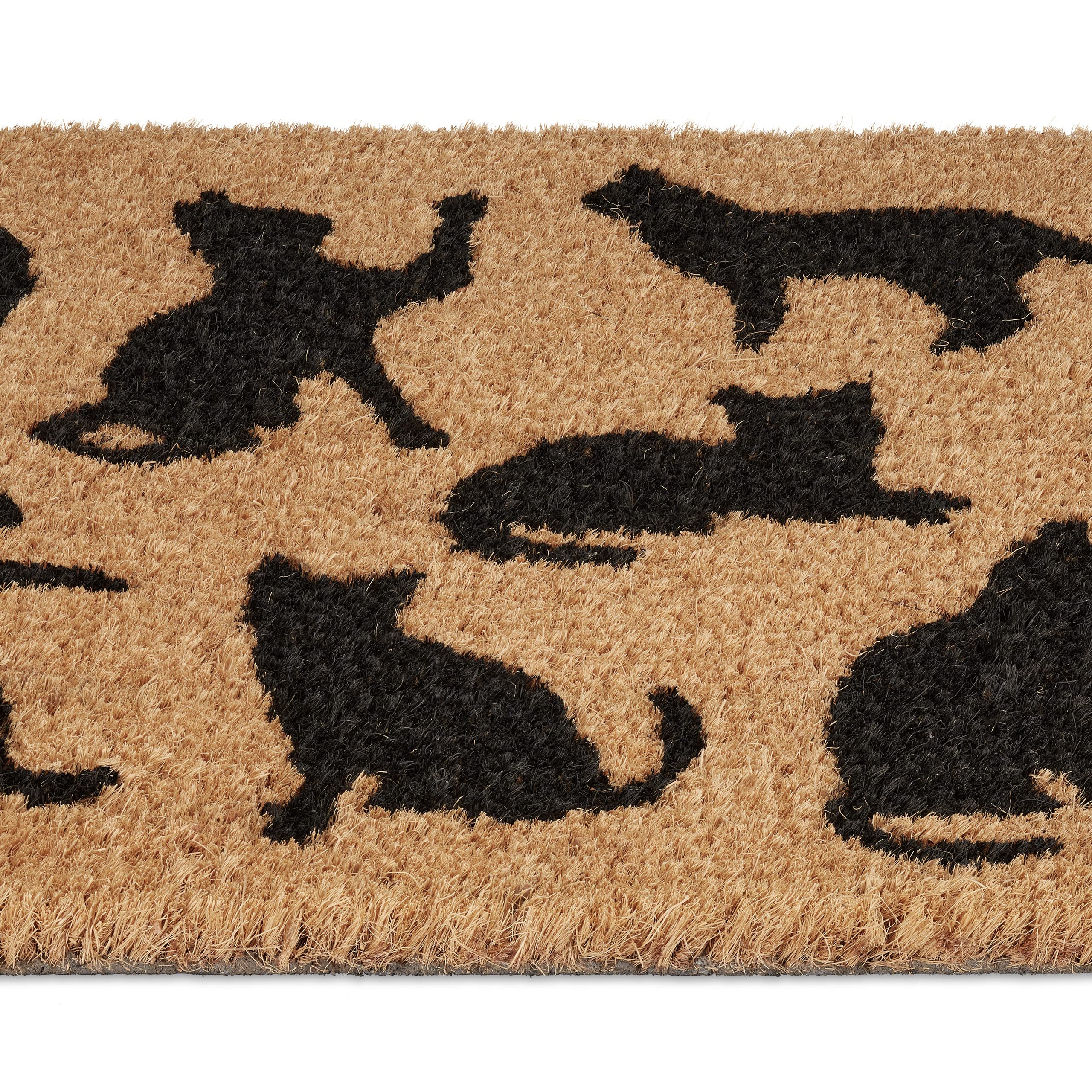 Relaxdays Zerbino Con Gatti, Realizzato In Fibra Di Cocco, Interni
