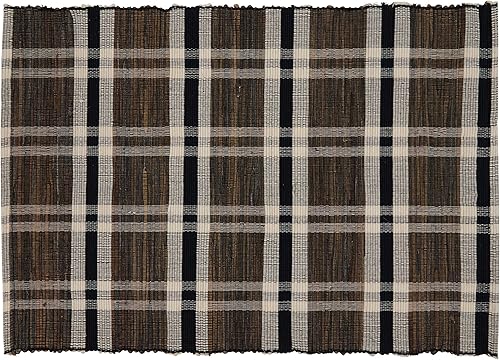 Miniatura 8 de SARO LIFESTYLE Camino de mesa de jacinto de agua tejido a cuadros de color natural, 16 x 72 pulgadas, rectangular, 16 x 72 pulgadas