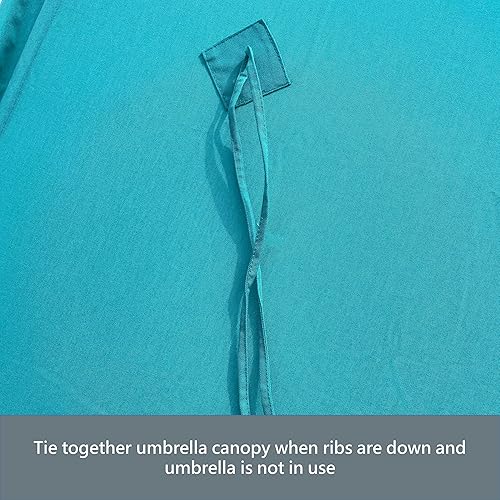 Miniatura 60 de Formosa Covers Toldo de repuesto para sombrilla de patio de 9 pies y 6 varillas – Lona superior – Protección UV 300D y tela resistente al agua – Dúo