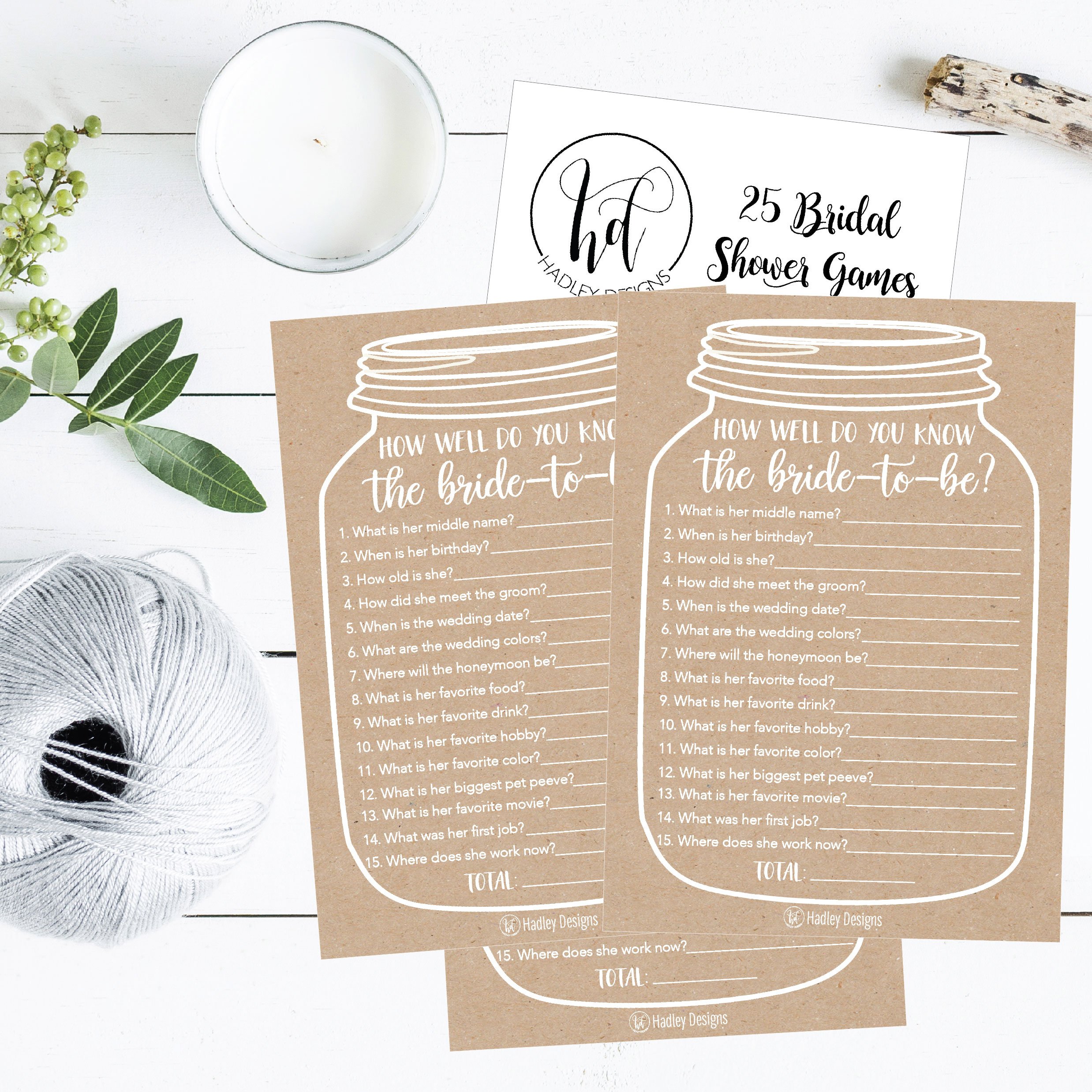 25 Cute Rustic How Well Do You Know The Bride Bridal Wedding Shower or