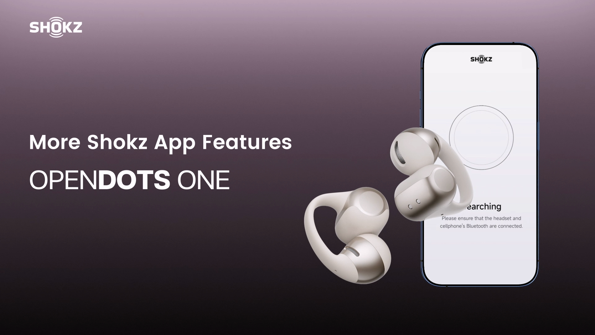 SHOKZ OpenDots ONE Open Ear Headphones, Premium Dolby Audio 6.5g