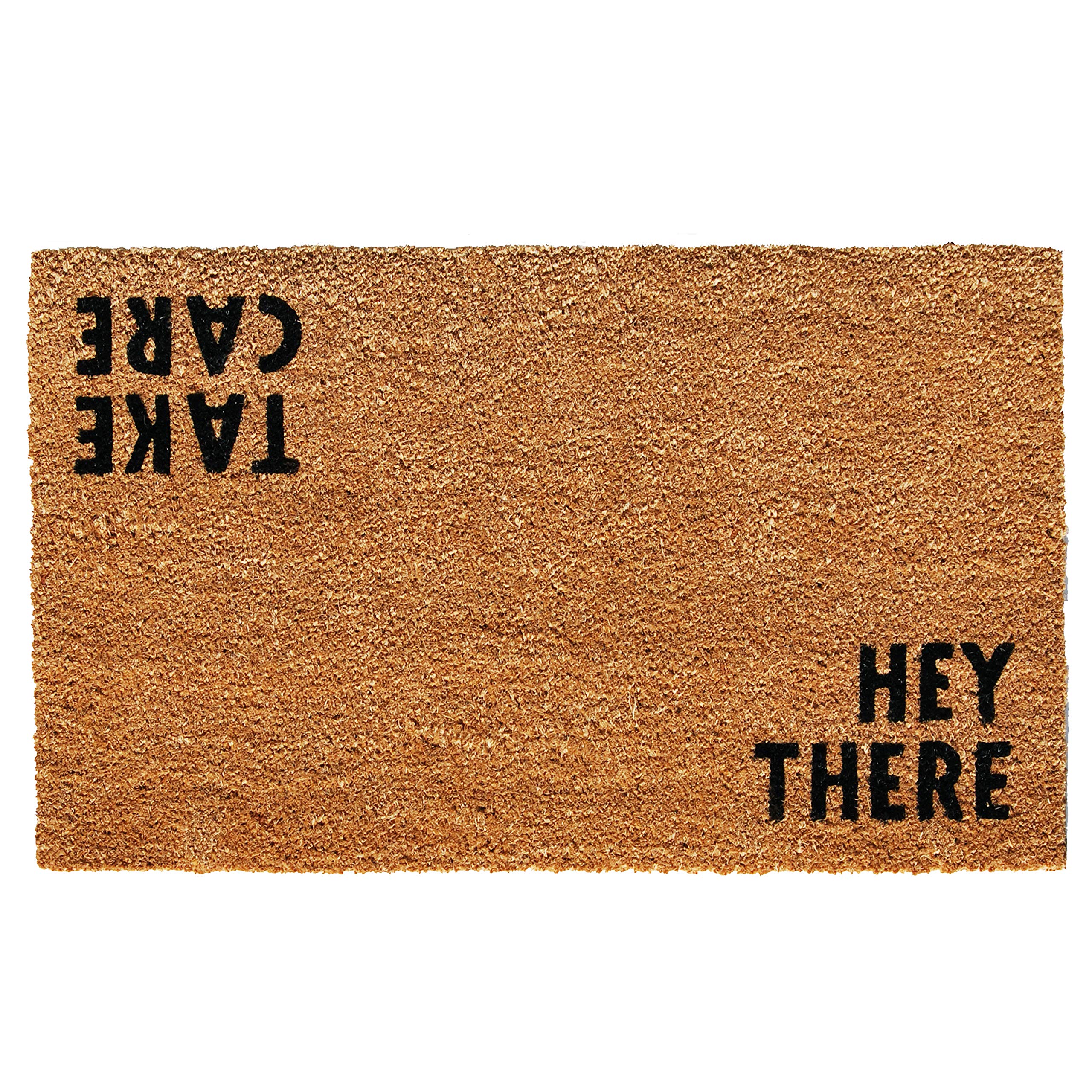 Calloway Mills 100512436 Hey There Doormat, 24" x 36", Natural/Black