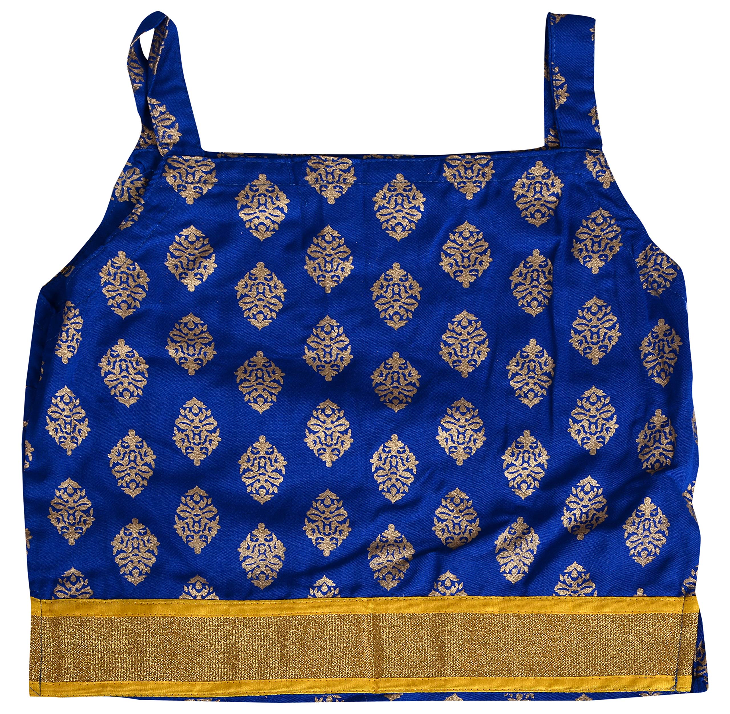 DIAMO Baby Girl Rayon readymade Lehenga Choli(kid352--1-2 year_Blue_1-2 year)
