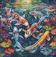 Vista 11 de Luca-S Kit de punto de cruz - The Birds- Spring, B2420, kit de punto de cruz para adultos, kit de embroydery