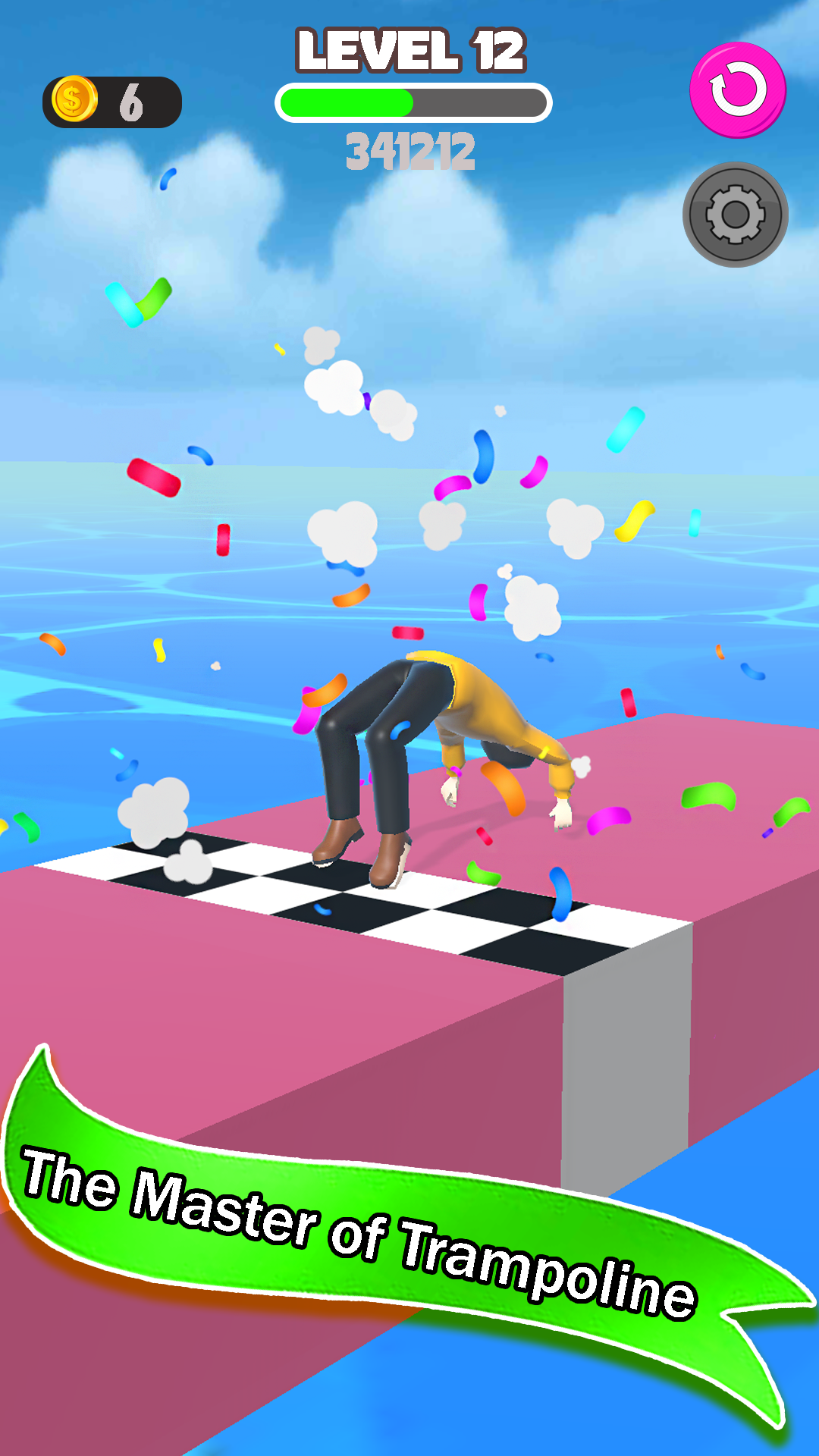 Backflip Gymnastics Trickster Physical Stunt Master Runner Game