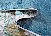 Vista 3 de Juego de edredón Home Collection con estampado de flores, tamaño grande