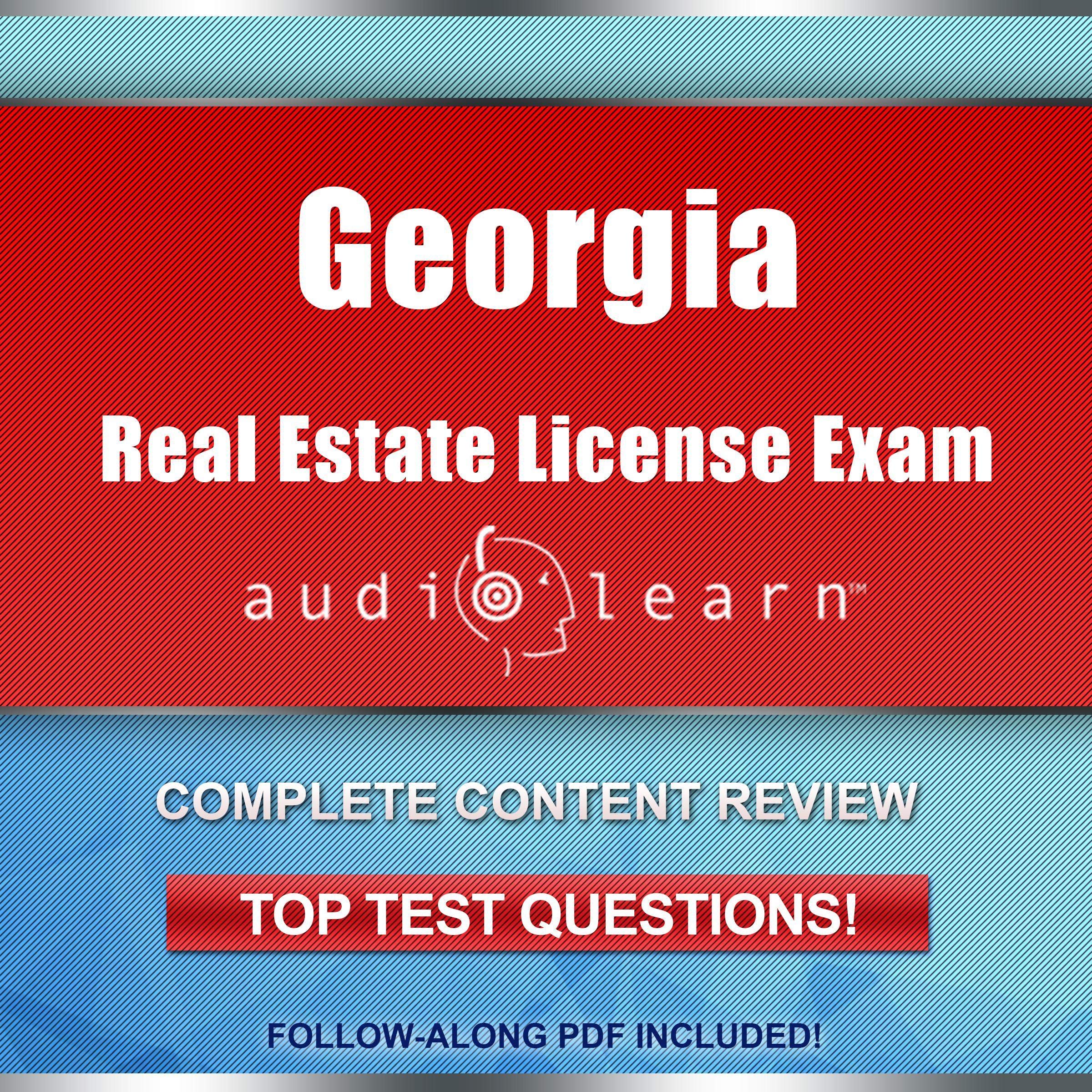 Cover art for Georgia Real Estate License Exam AudioLearn