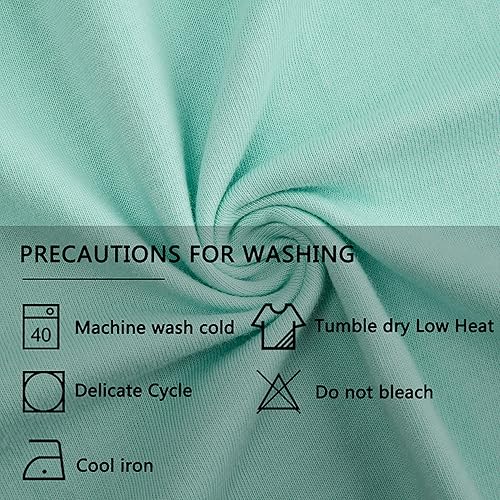 Miniatura 6 de Keyocean - Camisón de algodón para mujer, suave, cómodo, ligero, manga corta, vestido de casa, ropa de dormir, ropa de sala para verano.